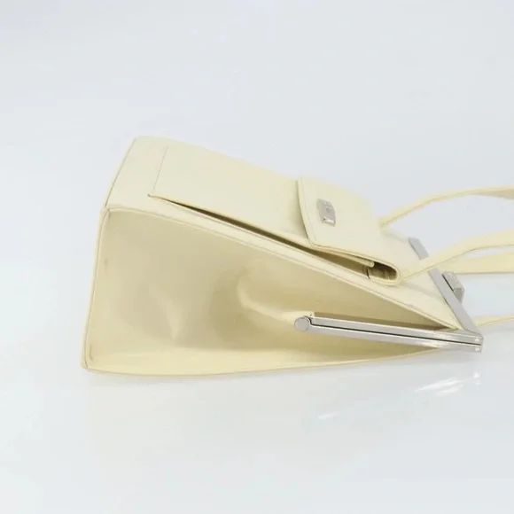 Yves Saint Laurent Cream Leather Hand Bag - Picture 3 of 12
